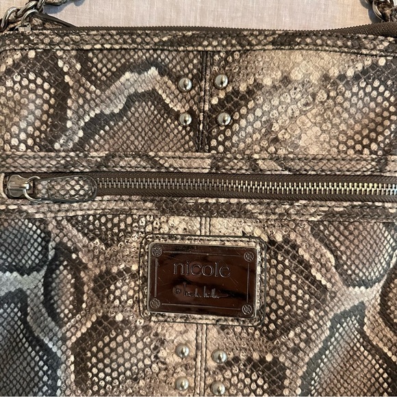 Nicole Miller Snake Skin Print Crossbody Bag – Excellent Condition - Picture 5 of 13